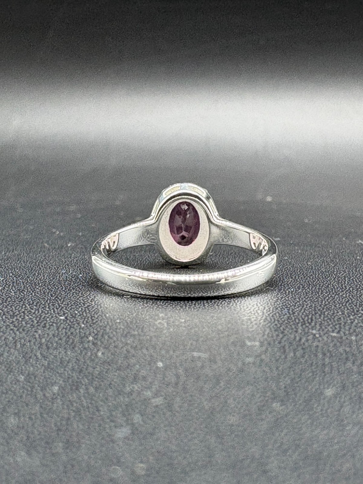 Pink Malaya Garnet Ring, Sterling Silver, Minimalist Jewelry