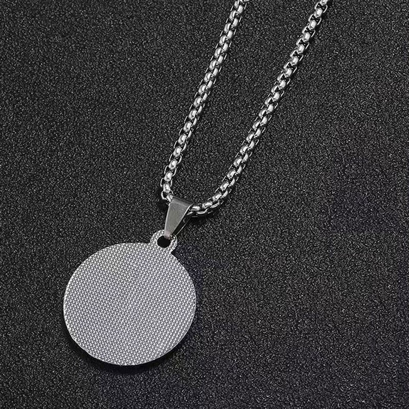 Chain Mens Stainless Steel Amulet Ying Yin Yang Pendant Necklace Gift