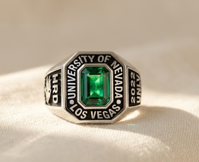 High school Traditional Class Ring 925 Silver Custom Graduation Gift For Friend