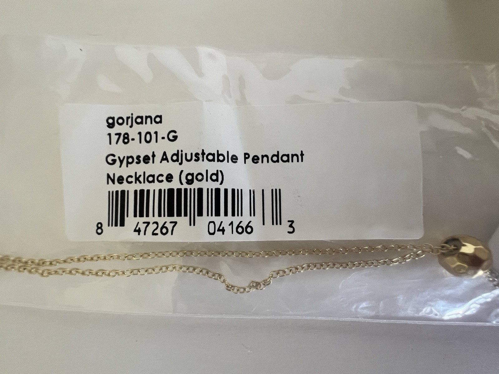 Gorjana Gypset Adjustable Pendant Necklace with Box & Tag – Never Worn