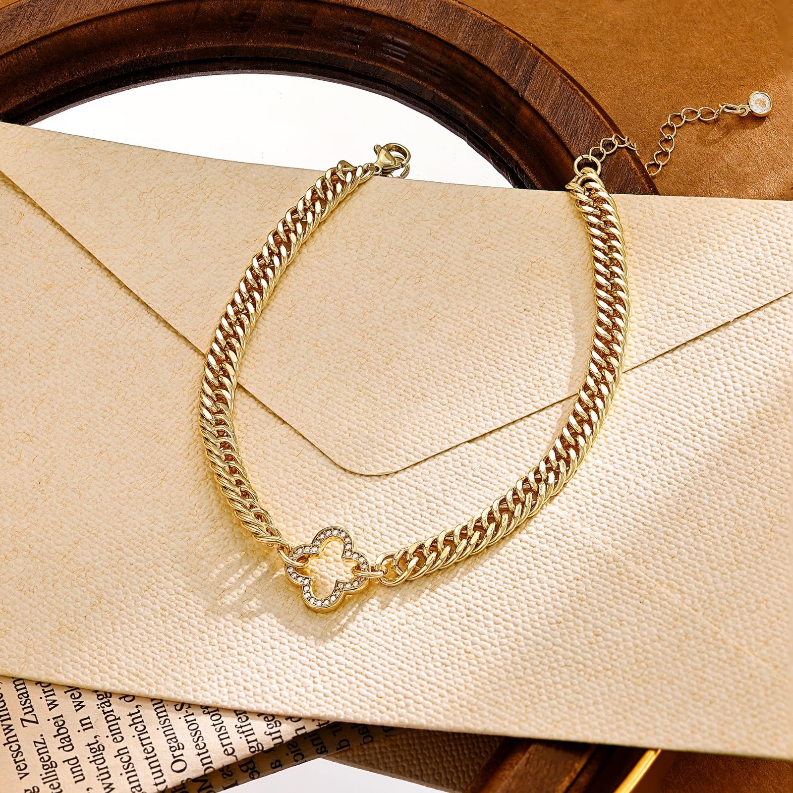 Trendy Waterproof Gold Ankle Bracelets for Women – Chunky Cuban Link Anklet Jewe