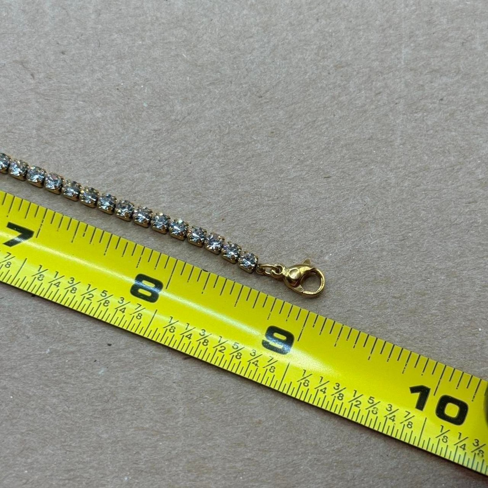 Gold Tennis Bracelet CZ Crystal Dainty Stackable Chain Bracelet Gift