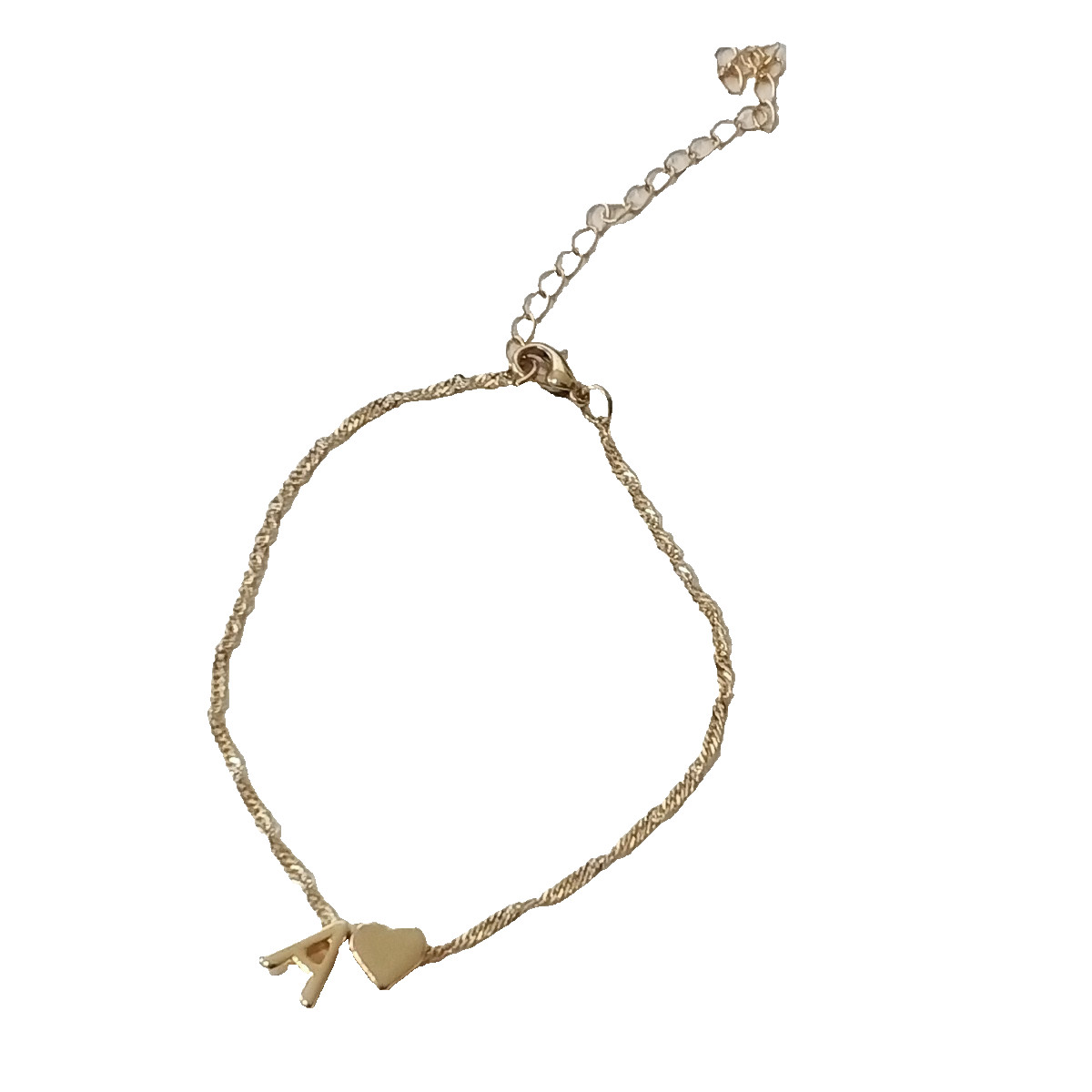 Women brass plated gold chain link 8 in