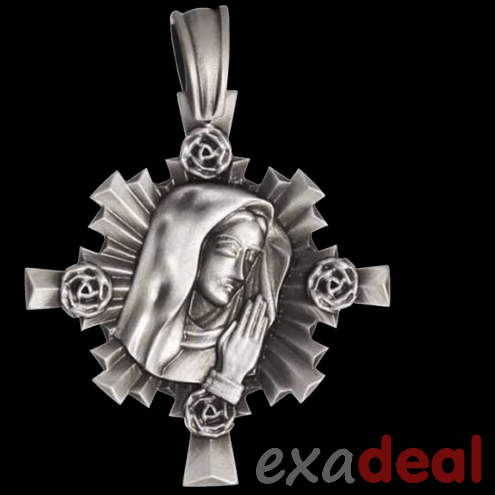 BICO Pendant – E306 OUR LADY OF GUADALUPE “Pureness – Spirit of Mary” Pewter NEW