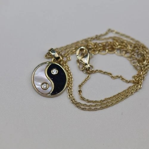 AV Necklace 18 Inch Gold Sterling Silver Adjustable Extender Chain