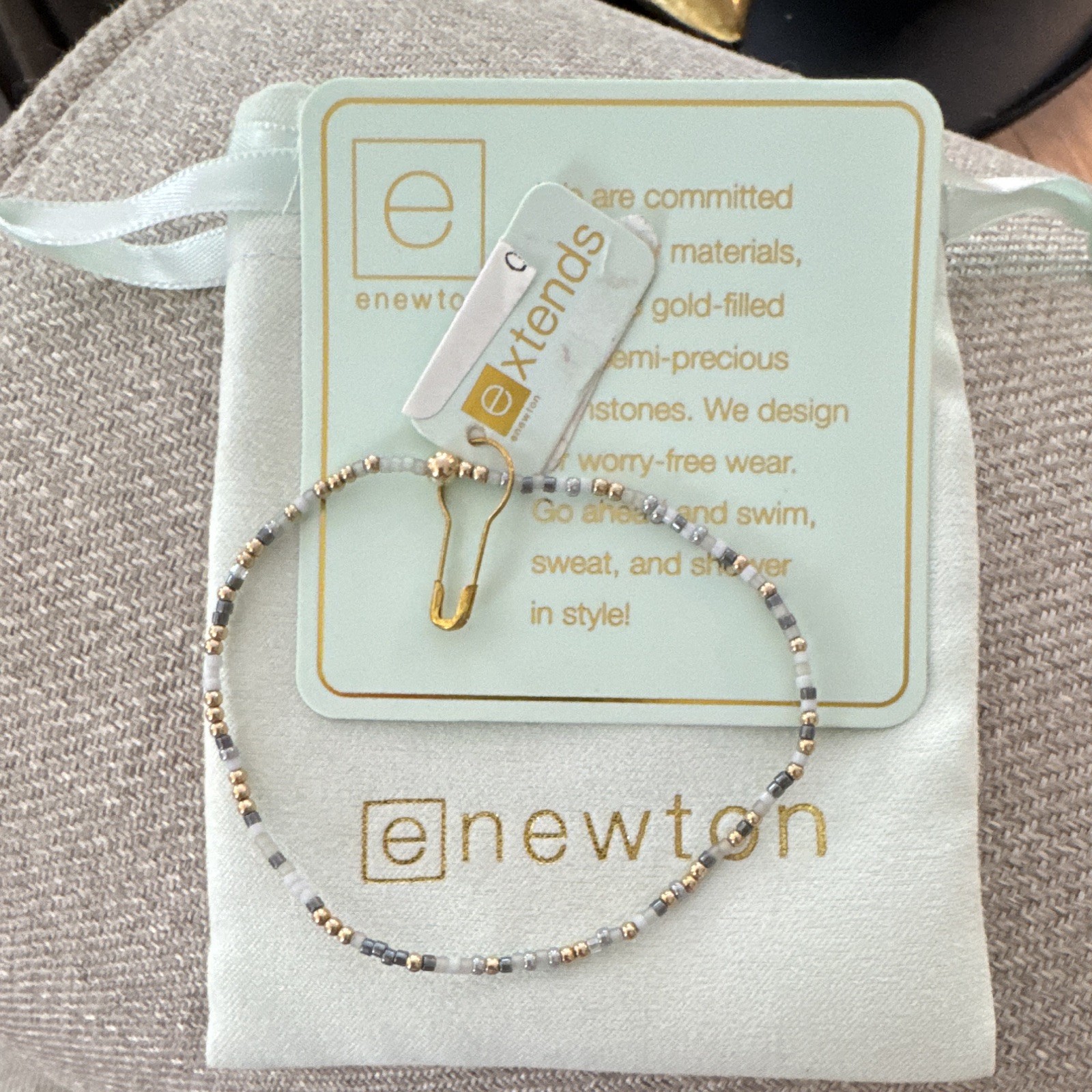enewton Extends Gold Filled Gold Round Beaded Slip-On Stretch Stack Bracelet NEW