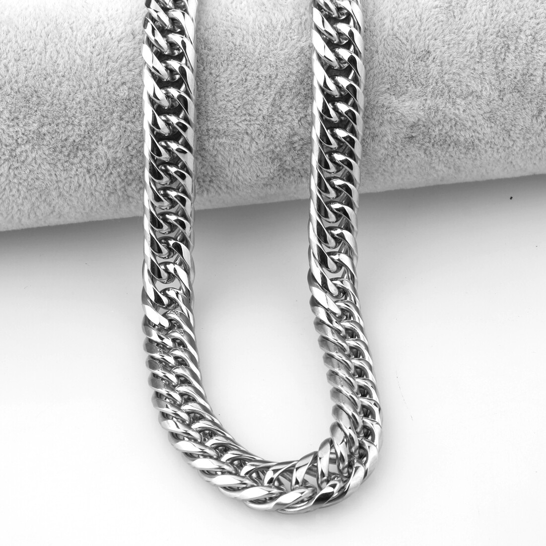 7″-40″ 9/11/13/16/20mm Heavy Cool Stainless Steel Curb Cuban Link Chain Necklace