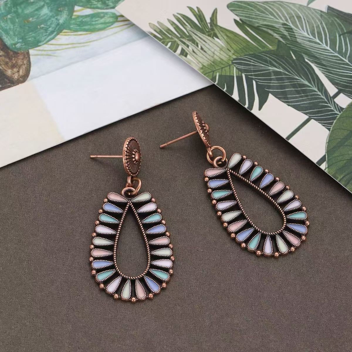 Charming Chinese earrings, super fairy and Western style, niche design, earrings