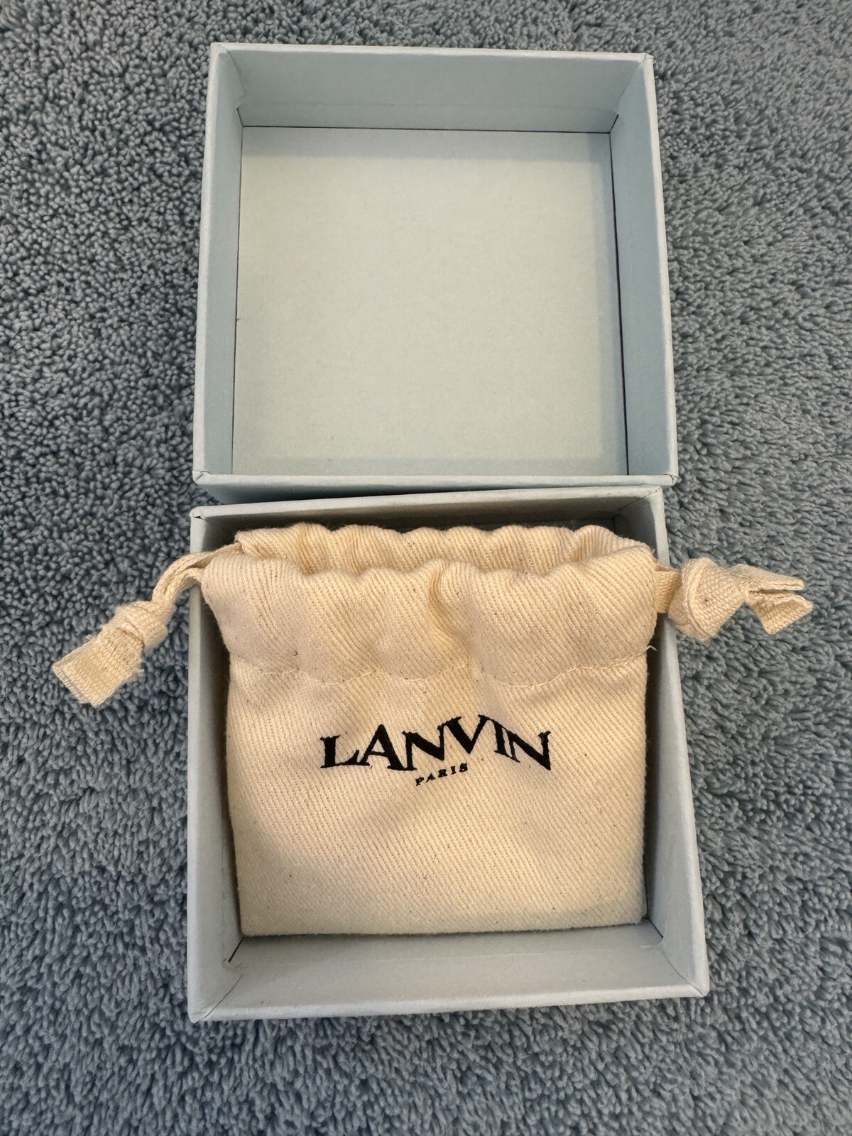 NWT Lanvin Gold Pearl Handwriting Earring Fashion Jewelry