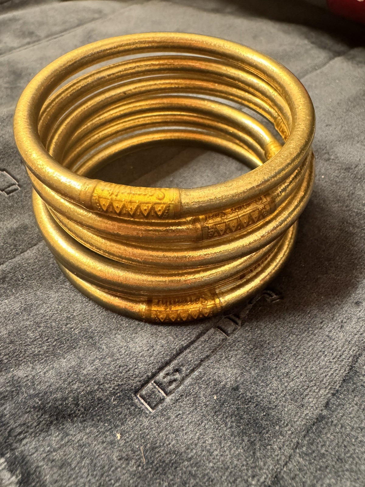 ✨Budha Girl Etoile bangles set of 6 All Weather Bands -Size medium✨