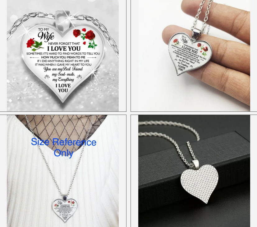 To My Love Couple Keychain To My Wife Necklace Girlfriend Wife Anniversary Gifts