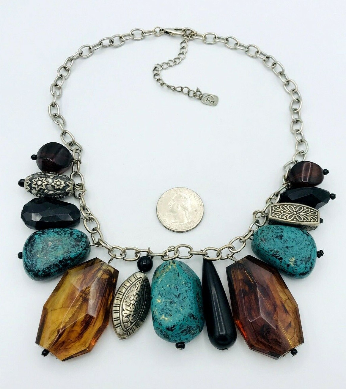 You And I Chunky Beaded Collar Necklace