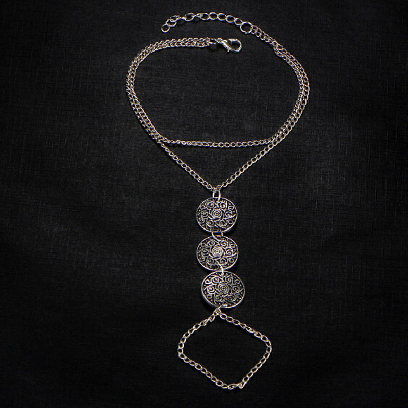Vintage Style Boho 925 Sterling Silver 8 – 10″ Beach Sandal Anklet Foot Bracelet