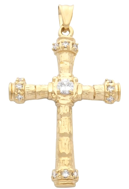 Cross Pendant with 18″necklace. 24K Gold or Rhodium. No Nickel! Free Shipping!