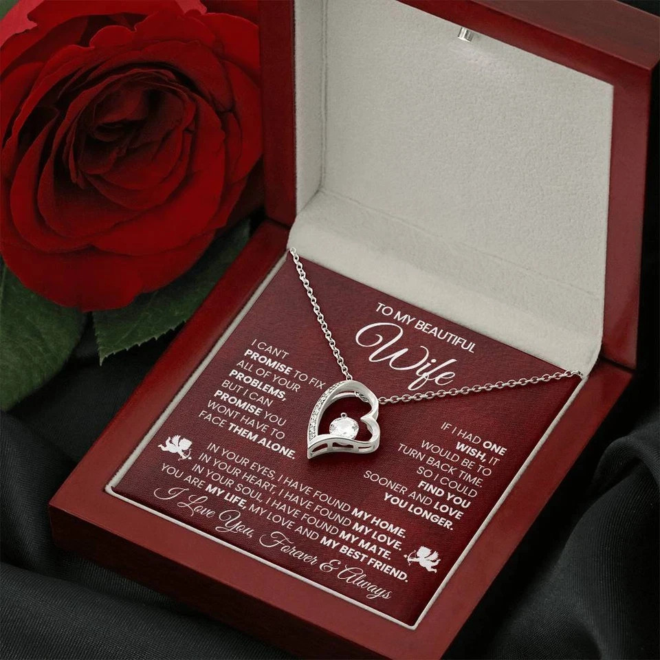 To My Wife, Necklace Valentine Gift, Special Gift For Wife, You Are My Life!