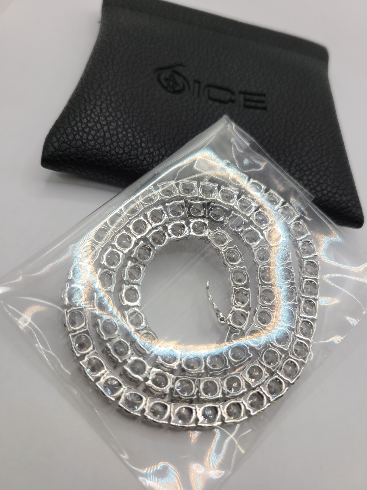 6ICE 5mm Tennis Bracelet White Gold Plated/CZ 6-inches