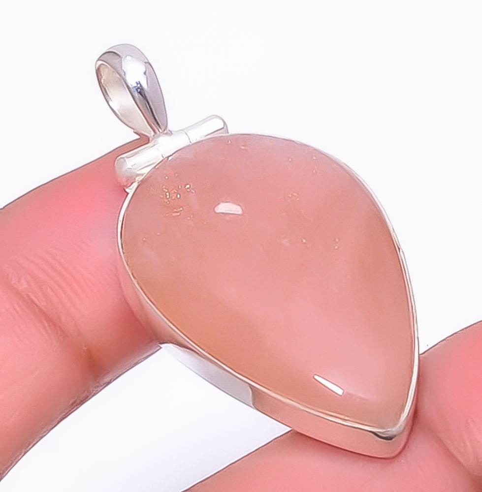 Moonstone – Sri Lanka 925 Sterling Silver Pendant 1.64″ P972915, Christmas Gift