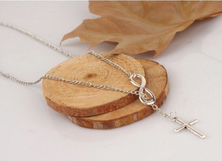 Women’s Fashion JeweIry Infinity Cross Pendant Necklace Trending