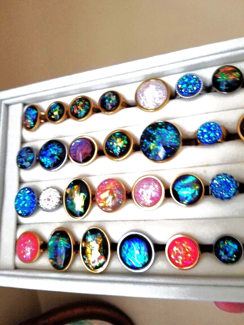 30 Ring Box – NEW Wholesale Rings in All Stainless-Steel with Adjustable Bands
