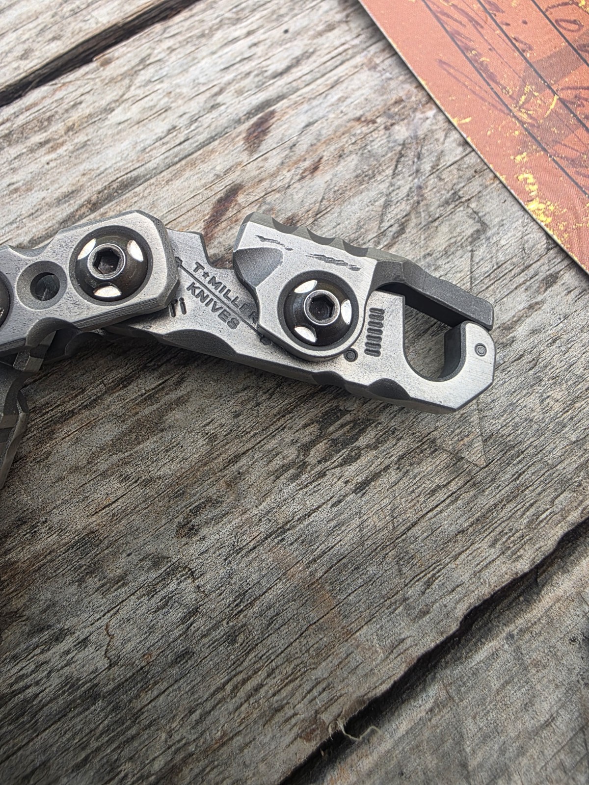 TMillerKnives Edc Titanium T1 Chain Bracelet G2U