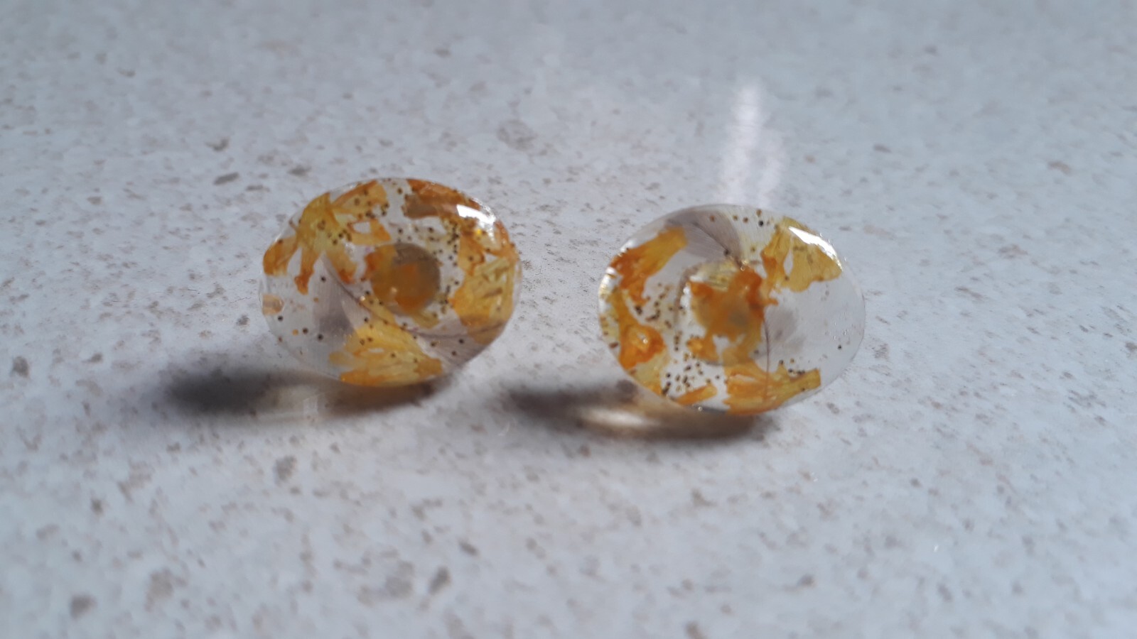 Resin Stud Earrings