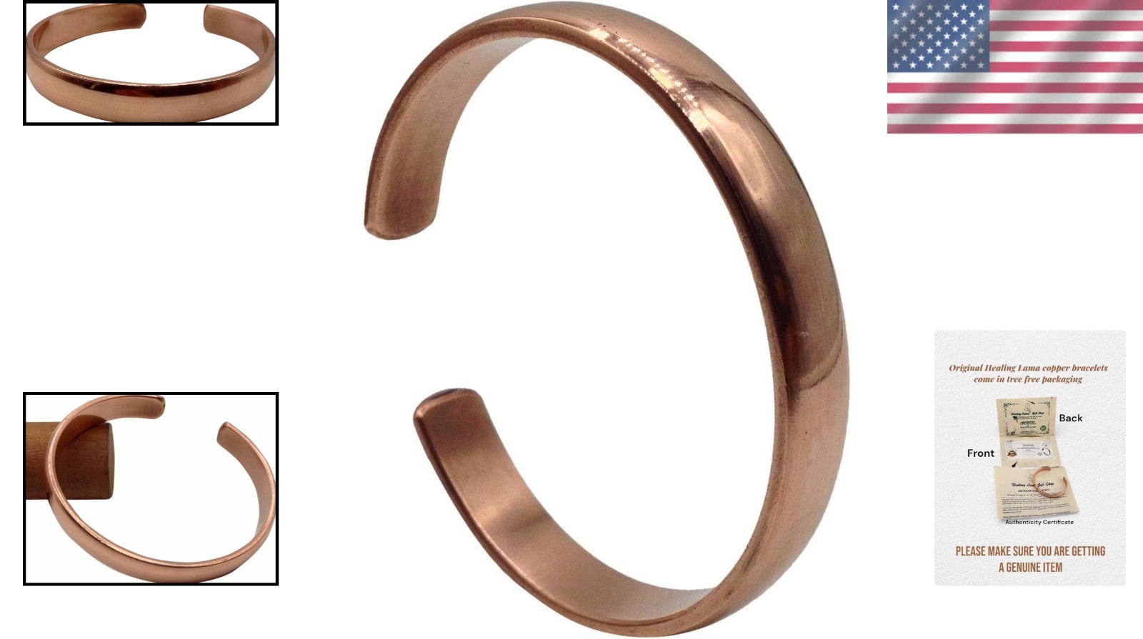 Elegant High Gauge Pure Copper Bracelet – Lifetime Crafted Jewelry for Adults