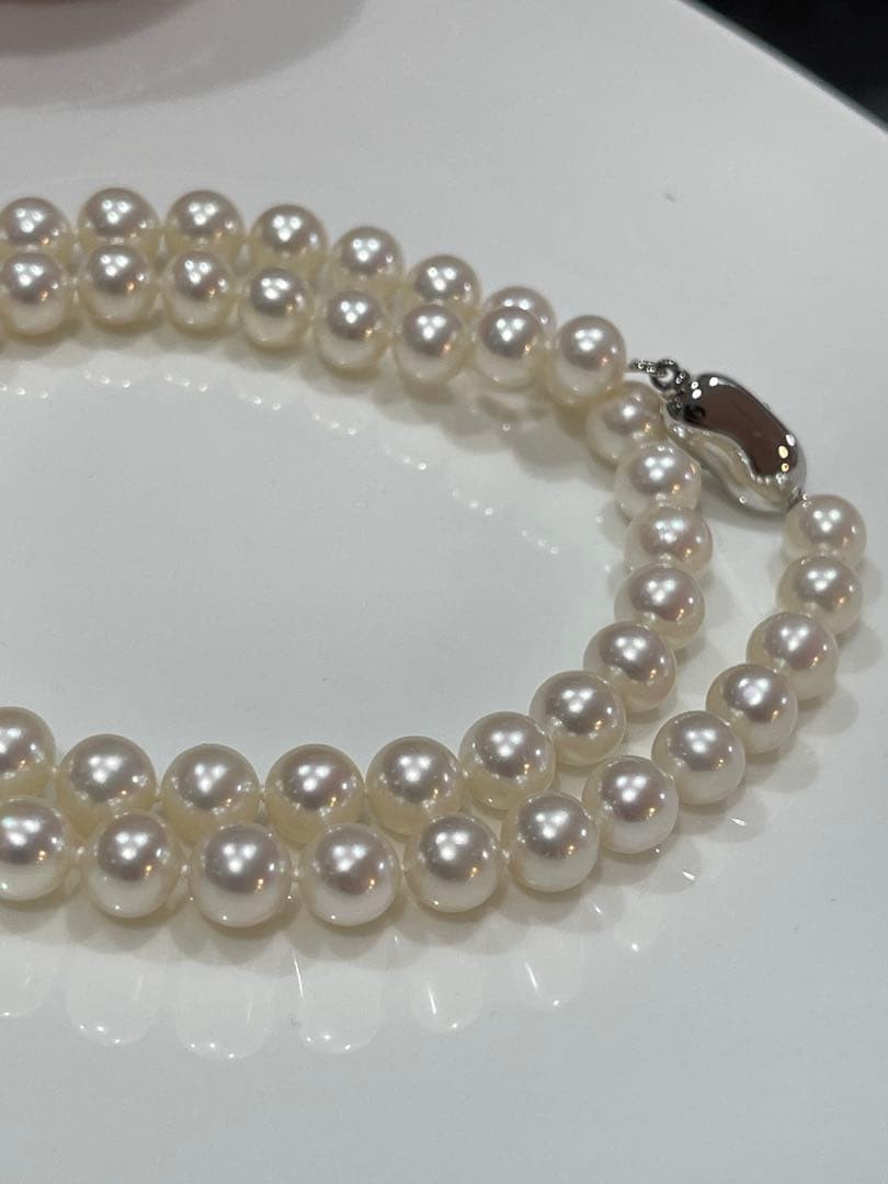 Natural Freshwater Pearl Necklace 7-7.5cm High Quality From Japan