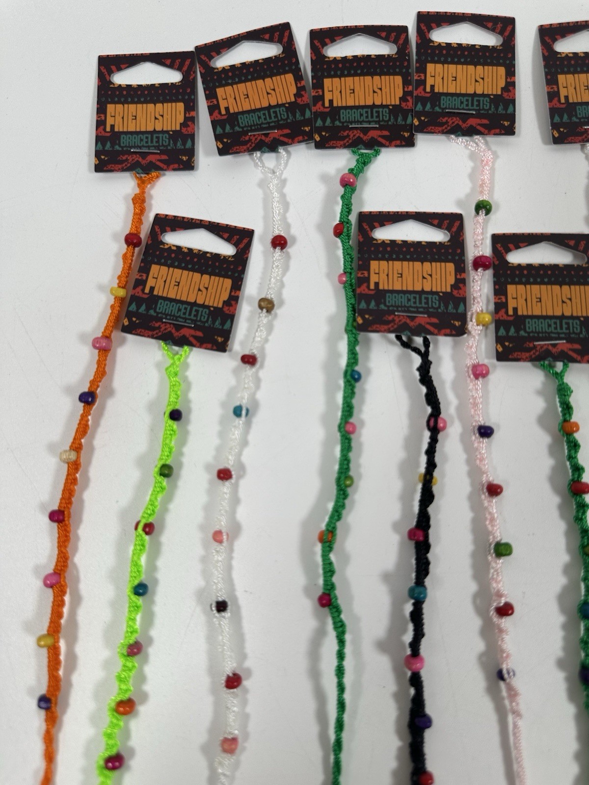 Lot of 13 Friendship Bracelets Beaded Multicolor Adjustable New With Tags