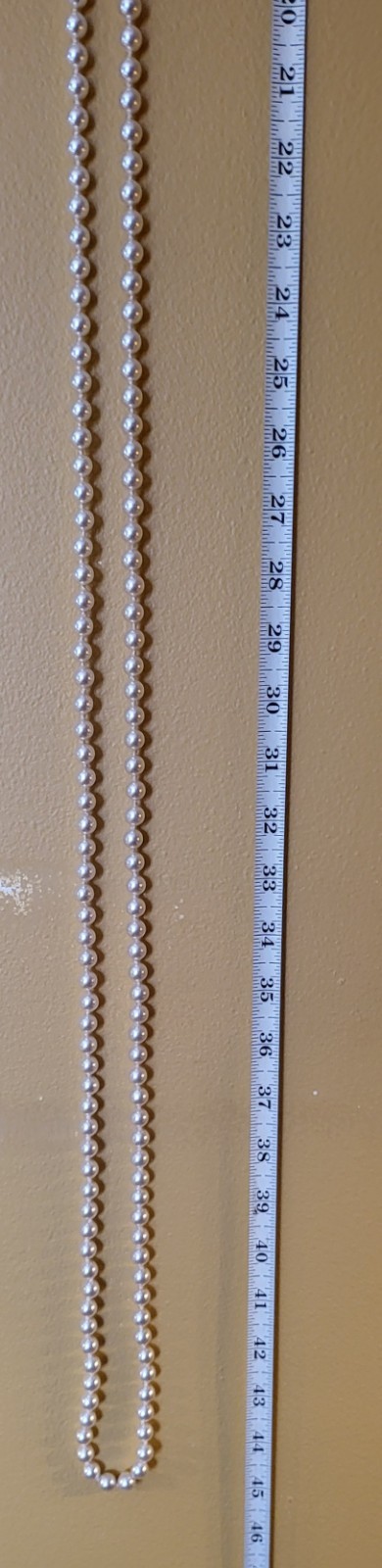 Beautiful Set of Man Made Pearl Necklace and Pearl Bracelet With Red Case