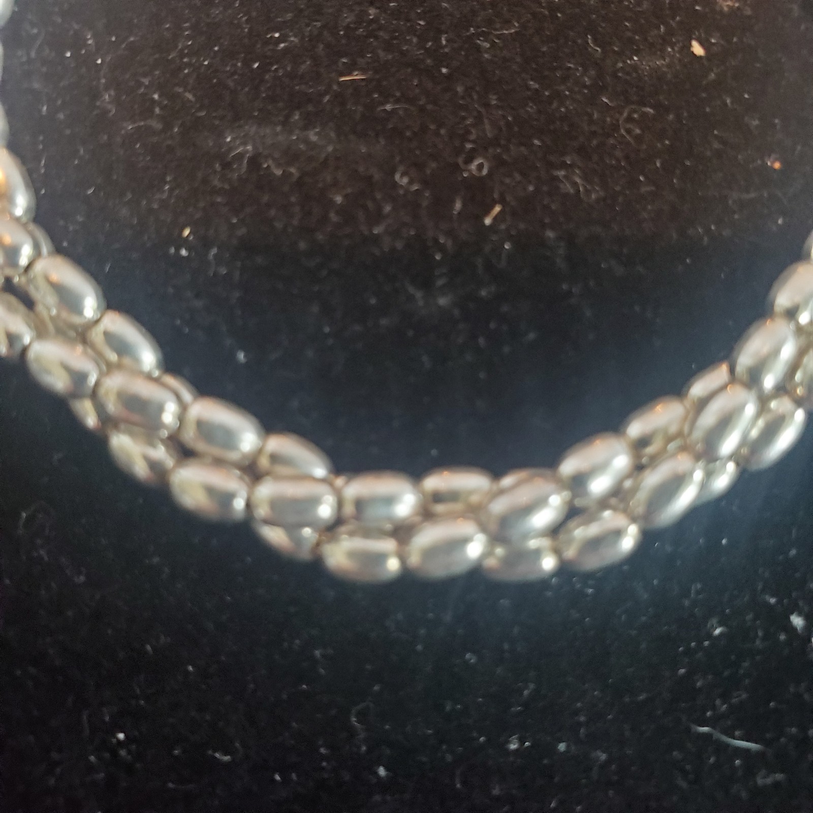 7in 925 Sterling Silver 16.30g Braided Rope Bracelet 5mm Made In Italy