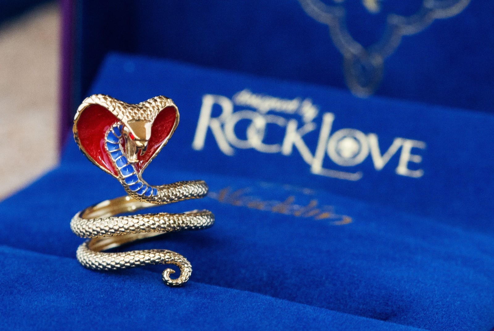 Disney X RockLove NEW ‘Aladdin’ Jafar’s Snake Staff Adjustable Ring – Size 9