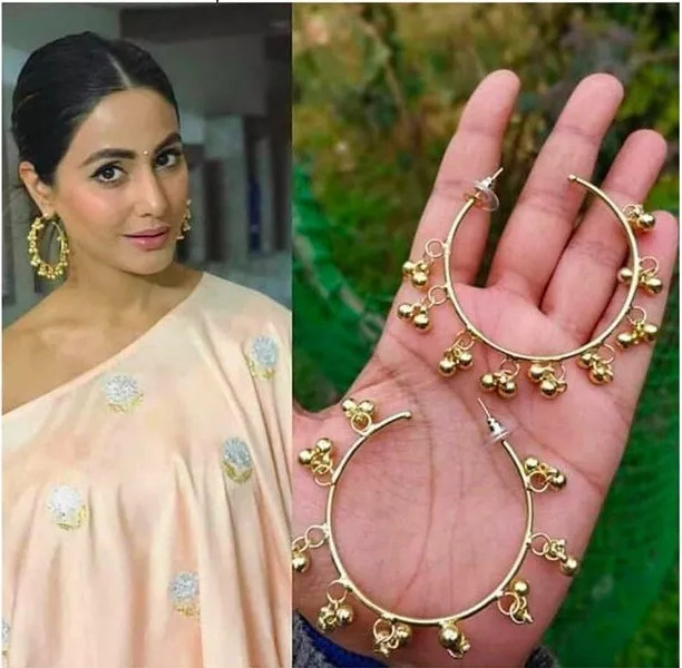 Bali Earrings Silver Gold Kori AD style As Per Picture More Variations All Types
