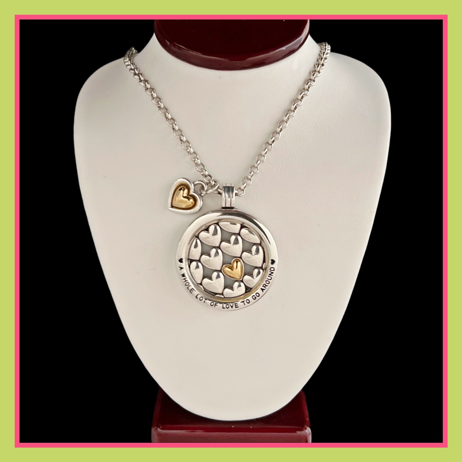 Brighton Fashionista A WHOLE LOT OF LOVE TO GO AROUND HEART Necklace NWT
