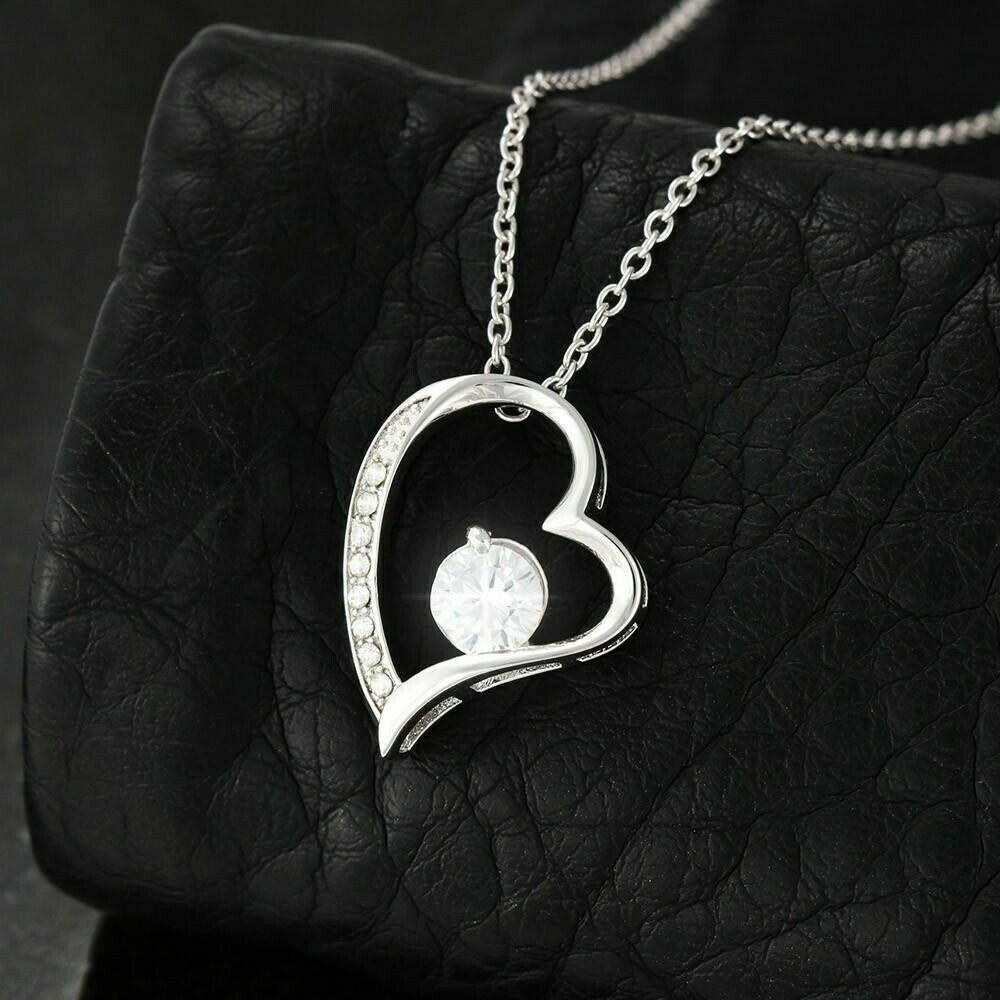 Heart Necklace For Women,Fashion,Pendant,Silver White Gold Finish,Gift,Girls