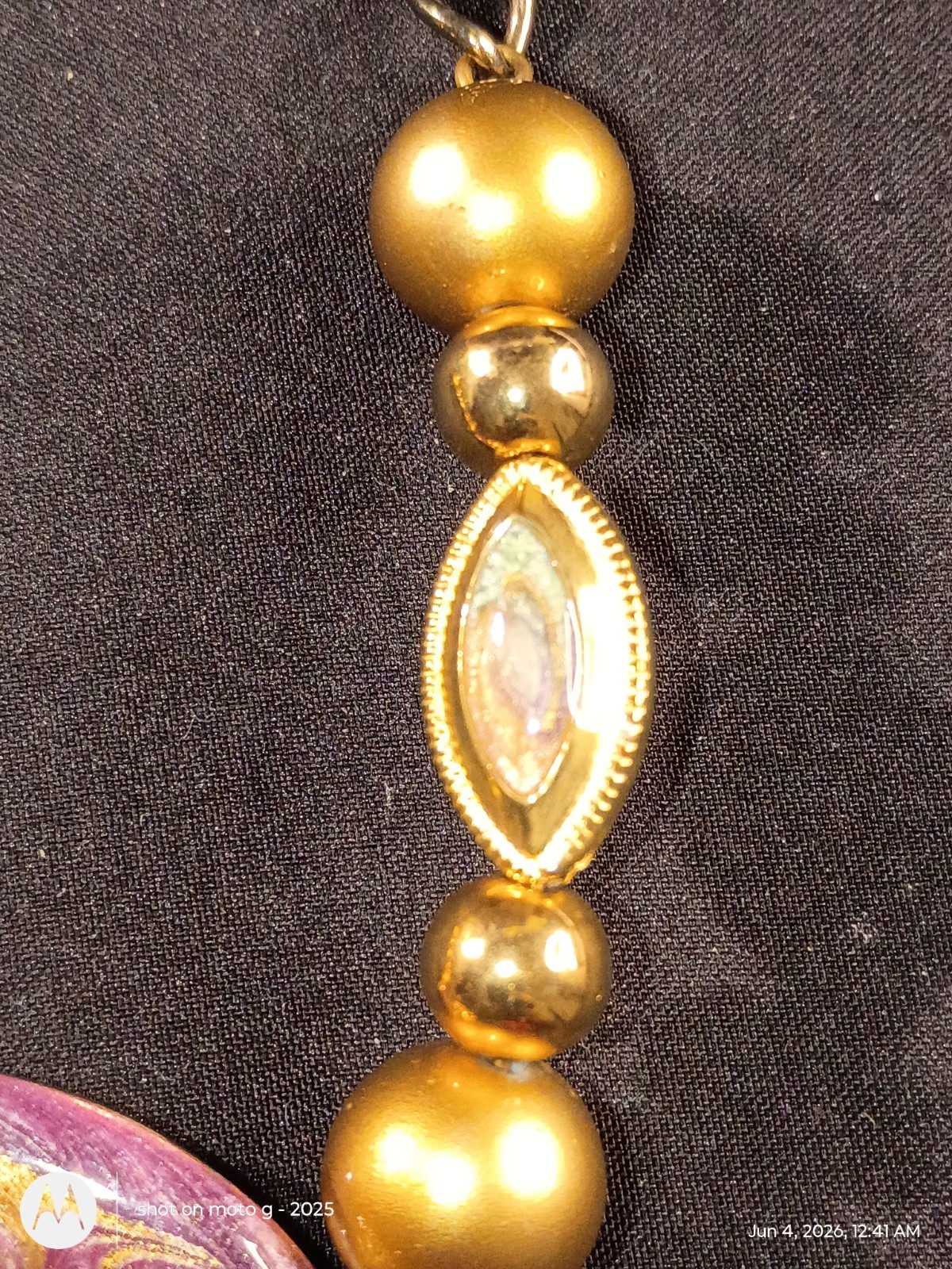 Gold Tone Multicolor Round Charm Pendant Beaded Statement Necklace 19-24in