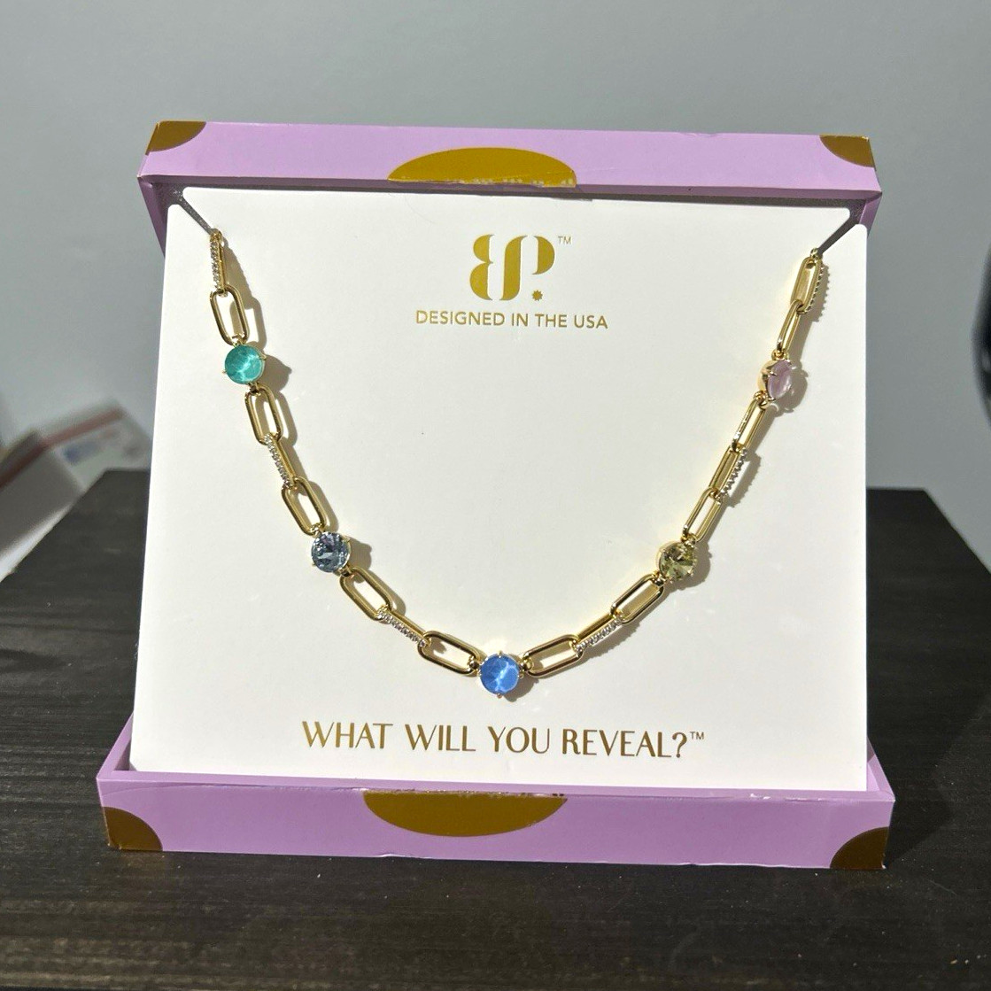 Bomb Party Summer Jewel Candy Santorini Bloom See the World Necklace