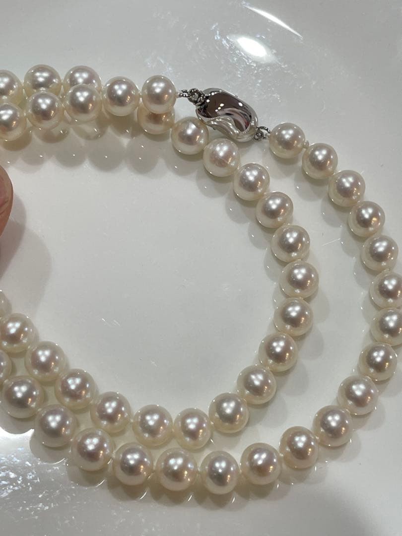 Natural Freshwater Pearl Necklace 7-7.5cm High Quality From Japan