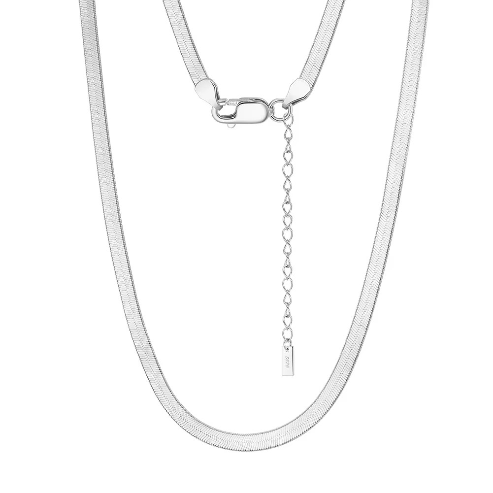 925 Sterling Silver Snake Chain Necklace Choker Gold and Rhodium Plated