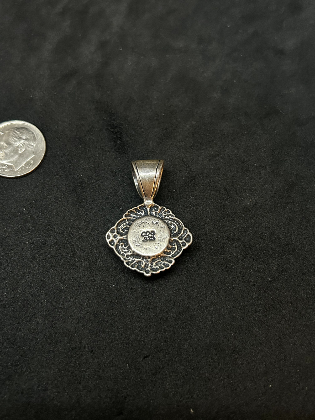 925 Sterling Carolyn Pollack Pink Stone Pendent 1.25in – 6.0g