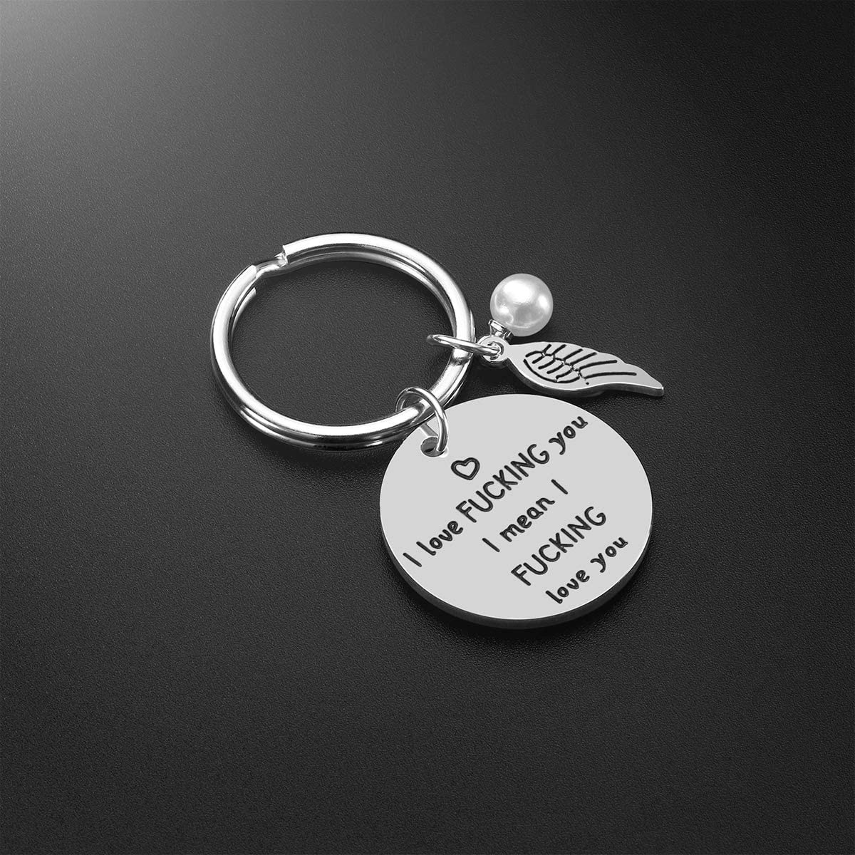 To My Love Couple Keychain To My Wife Necklace Girlfriend Wife Anniversary Gifts