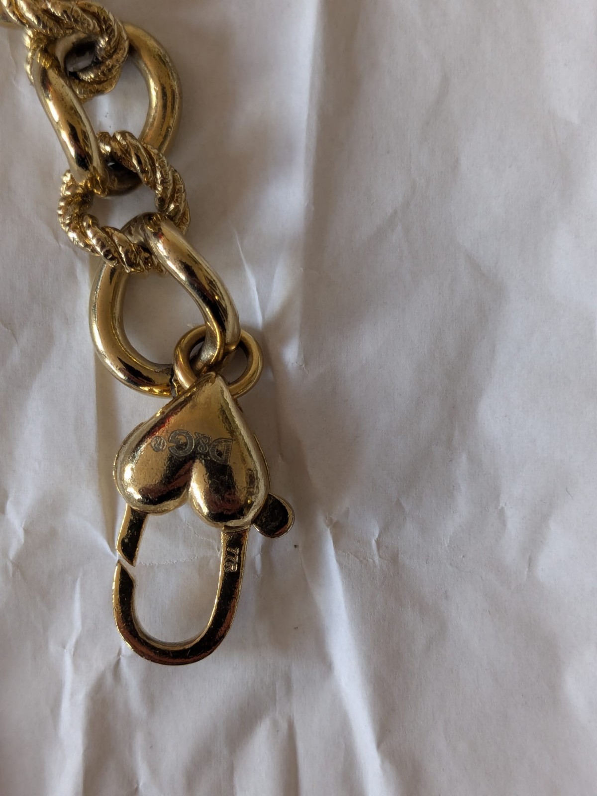 Dolce and Gabbanna Chunky Charm Tassel Neckalce. Good Condition.