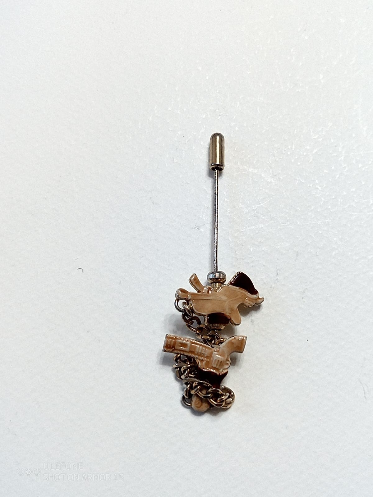 Gun And Saddle Brooch