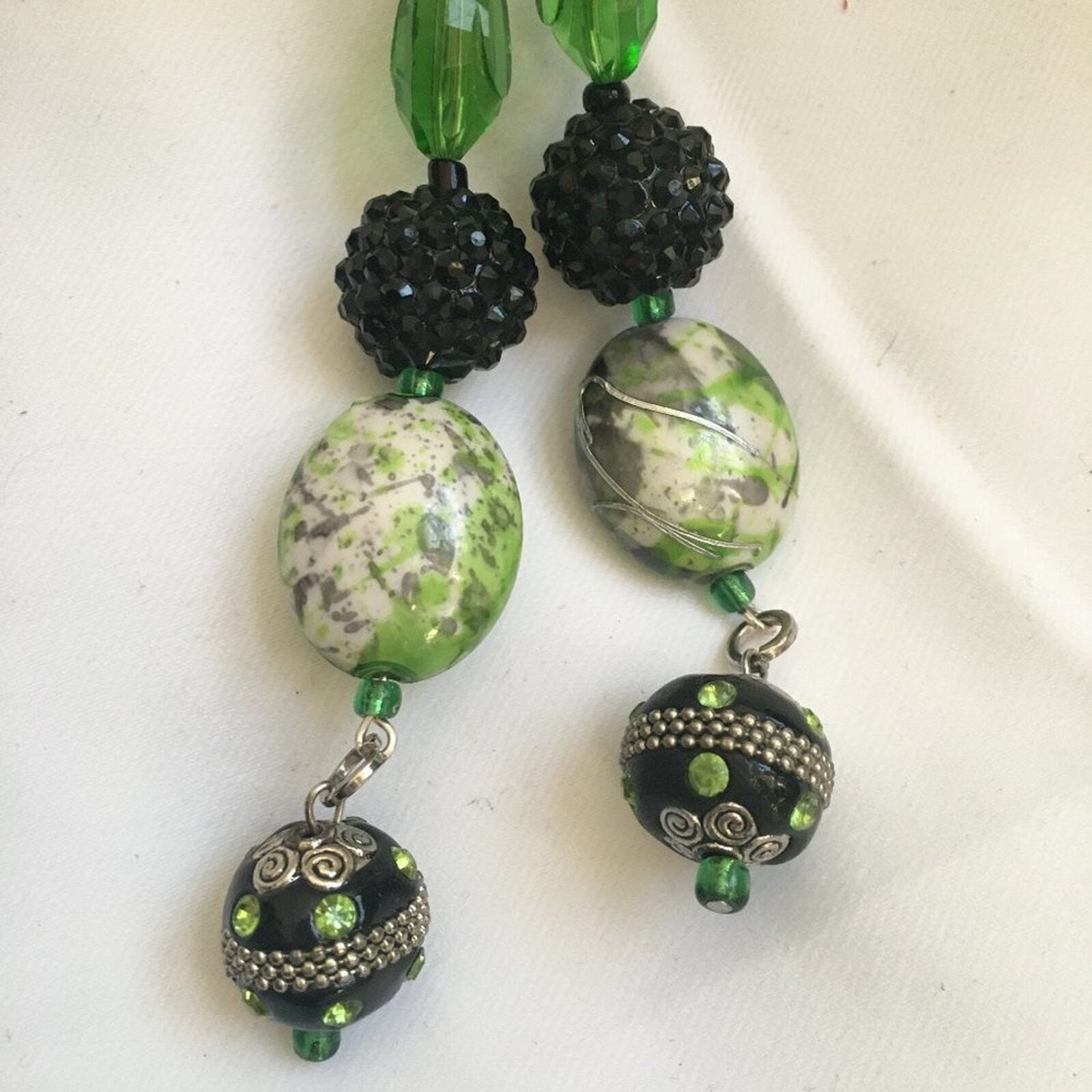 Beaded Dangle Drop Earrings