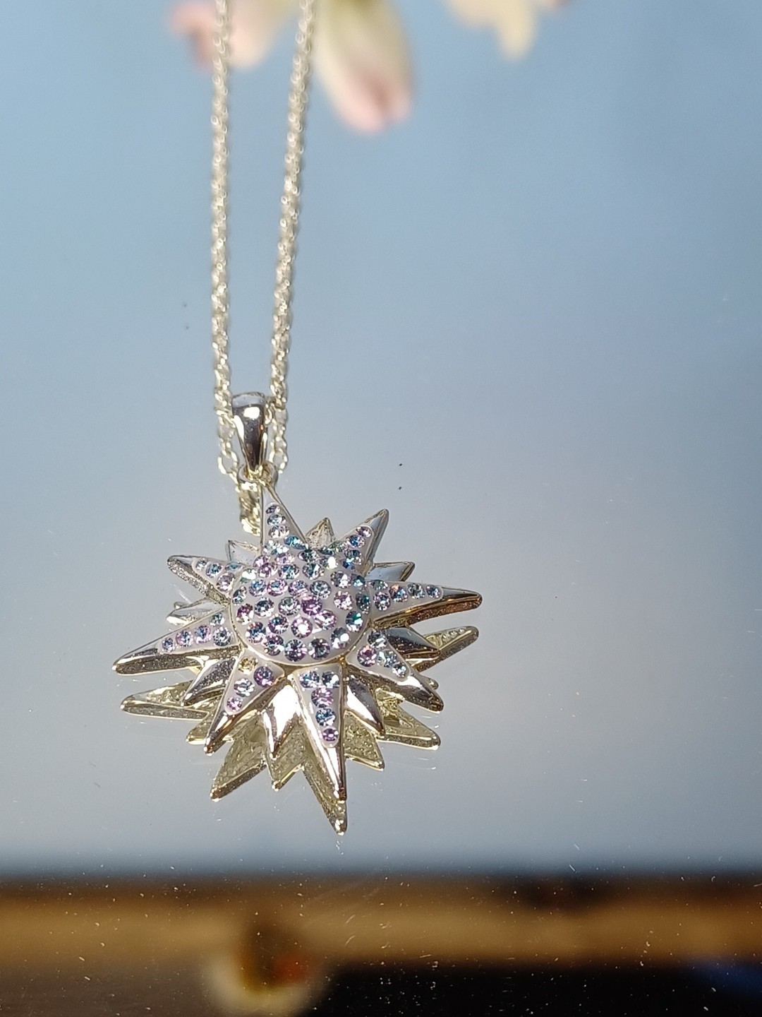 Bethlehem Star Necklace Dazzling Sparkle JCM Beauty Preppy Party Holiday Party