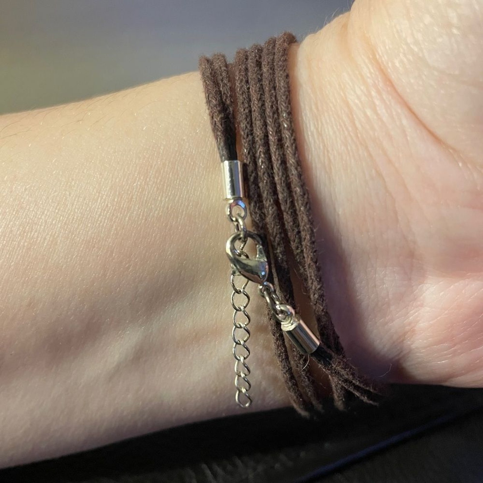 Set of Feather Wrap bracelet and matching earrings gift for bird lover