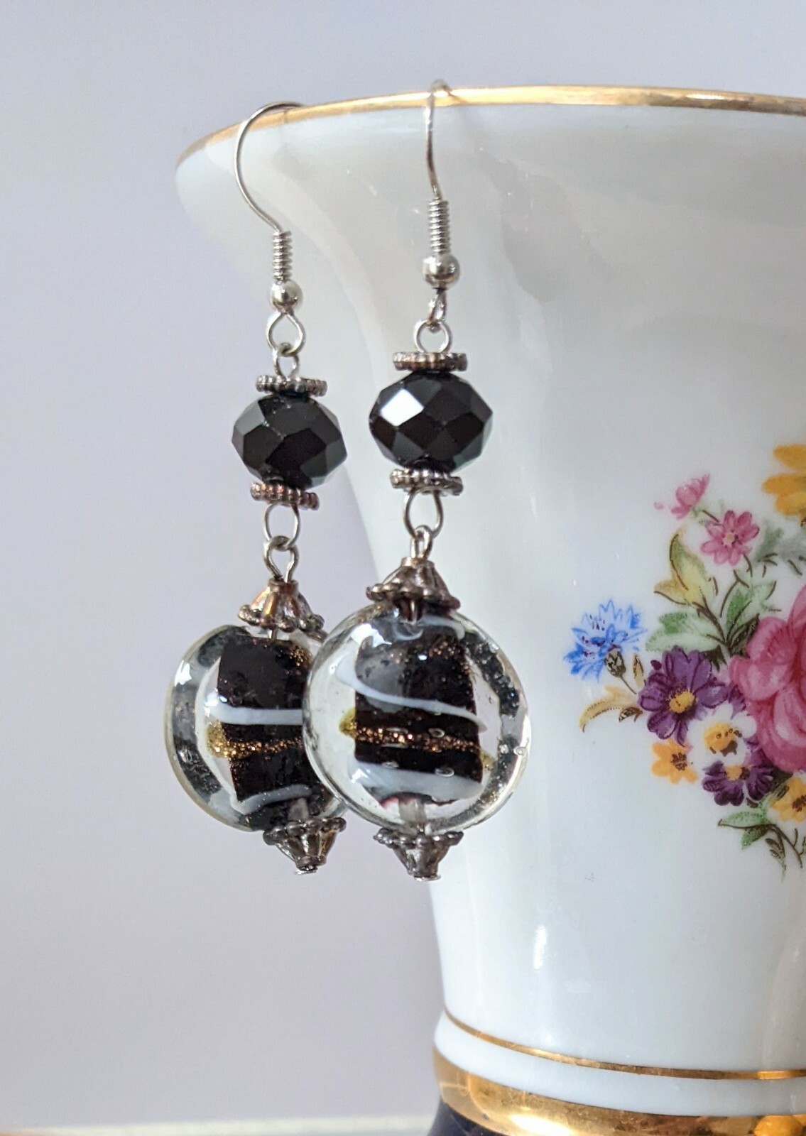 Lampwork Earrings Dangle Earrings Wholesale Lots 20 pcs Multi Minimalist Round