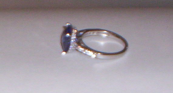 Amethyst Tacori Ring 925 Silver Cushion Cut size?