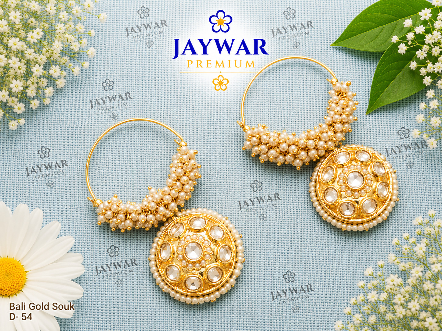 💎 JAYWAR Premium Kundan Earrings Navratna – 9 Design Variants with Meenakari