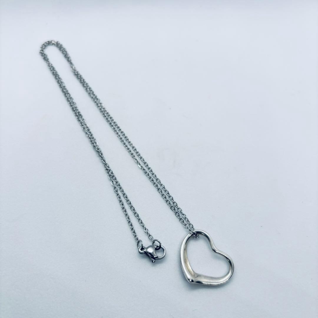 Tiffany open heart necklace silver 925 22mm