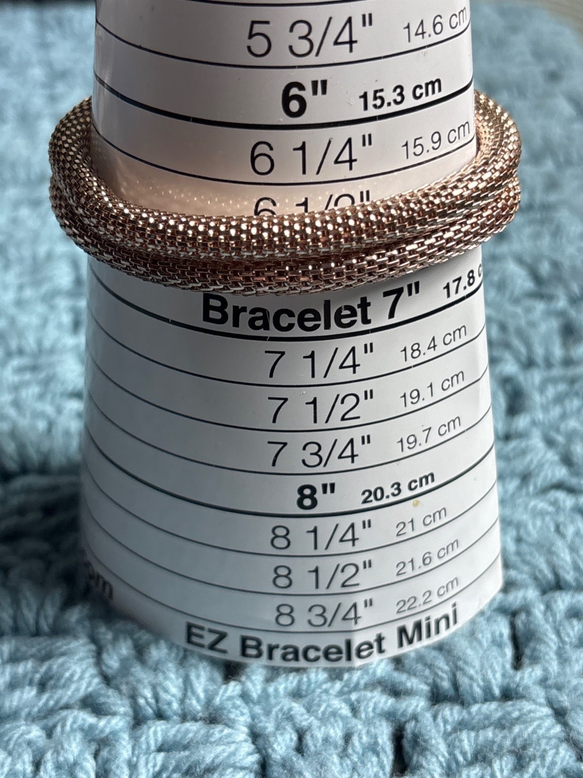 2 Goldtone Mesh Metal Stretchy Bracelet 6.5 inches Unstretched